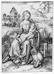 Madonna mit dem Affen